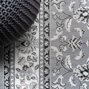 Palmette Modern Persian Floral Area Rug
